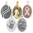 Personalized Heart, Oval, or Double or SingleTeardrop Jewelry - Tricia's Gems