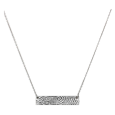 Personalized Memorial Bar Pendant Horizontal- Flat - Tricia's Gems