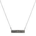 Personalized Memorial Bar Pendant Horizontal- Chamber - Tricia's Gems