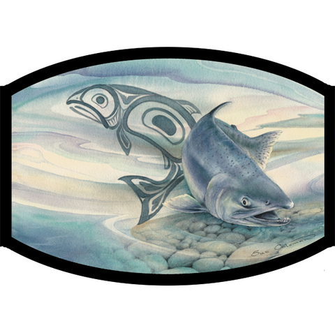 Face Mask - Salmon Stream - Tricia's Gems