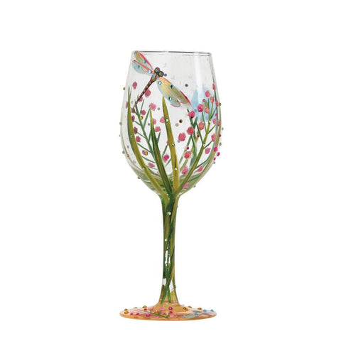 Dragonfly Wine Glass | Lolita - Tricia's Gems