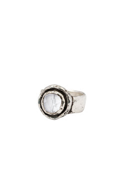 Clear Quartz Faceted Stone Talisman Ring - Tricia's Gems