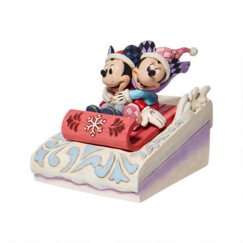 Mickey and Minnie Sledding | Disney Traditions - Tricia's Gems