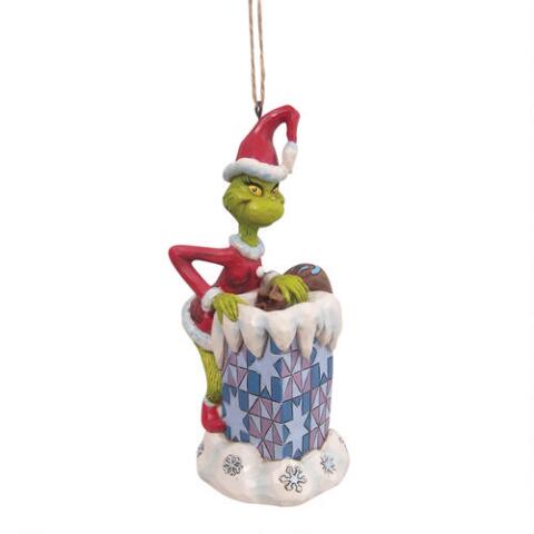 Grinch in Chimney Ornament | Grinch by Jim Shore - Tricia's Gems
