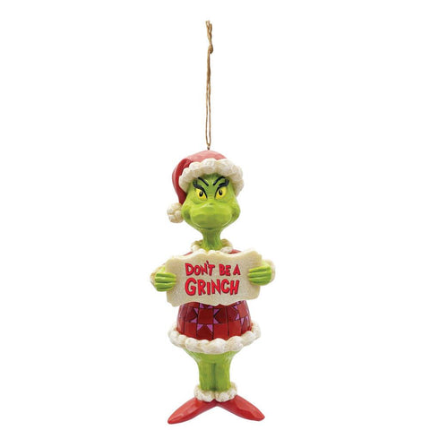 Grinch Don't Be Grinch Ornament | Jim Shore Grinch Collection - Tricia's Gems