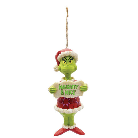 Grinch Naughty/Nice Ornament | Jim Shore Grinch Collection - Tricia's Gems