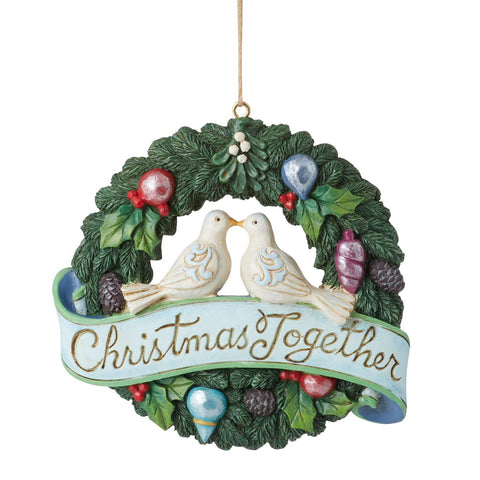 Christmas Together Wreath Hanging Ornament | Jim Shore - Tricia's Gems