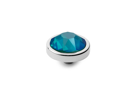 Qudo-Canino 9mm Blue Zircon Shimmer Topper - Tricia's Gems