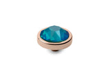 Qudo-Canino 9mm Blue Zircon Shimmer Topper - Tricia's Gems