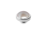 Qudo-Canino 9mm Iridescent Dove Grey Pearl Topper - Tricia's Gems