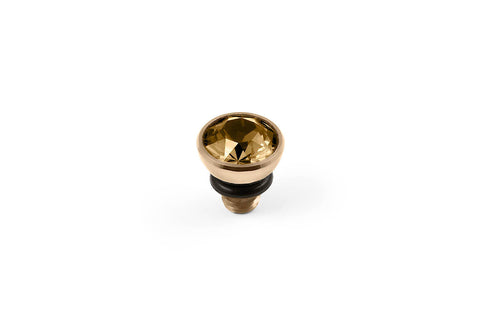Bottone 5mm Light Colorado Topaz Gold Top - Tricia's Gems