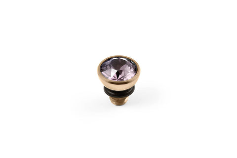 Bottone 5mm Light Amethyst Top Gold - Tricia's Gems