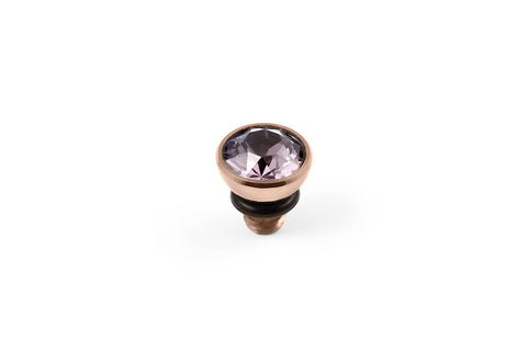 Bottone 5mm Light Amethyst Top Rose Gold - Tricia's Gems