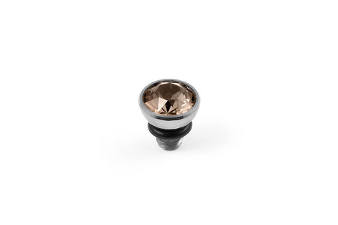 Bottone 5mm Silk Top Silver - Tricia's Gems