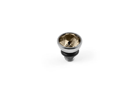 Bottone 5mm Light Silk Top Silver - Tricia's Gems