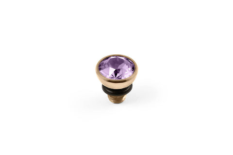 Bottone 5mm Violet Top Gold - Tricia's Gems