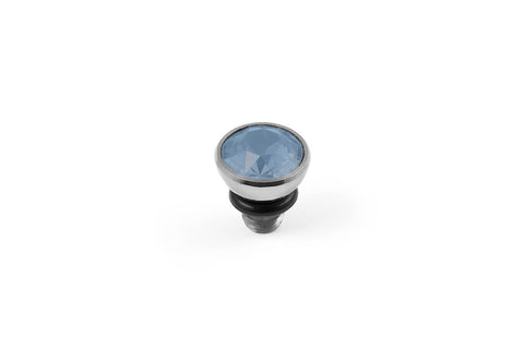 Bottone 5mm Air Blue Opal Top Silver - Tricia's Gems