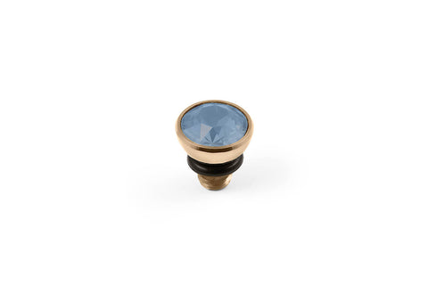Bottone 5mm Air Blue Opal Top Gold - Tricia's Gems