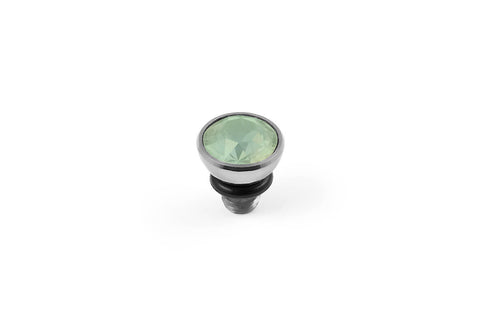 Bottone 5mm Chyroslite Opal Top Silver - Tricia's Gems