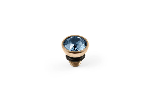 Bottone 5mm Light Sapphire Top Gold - Tricia's Gems