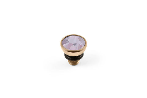 Bottone 5mm Rose Water Opal Top Gold - Tricia's Gems