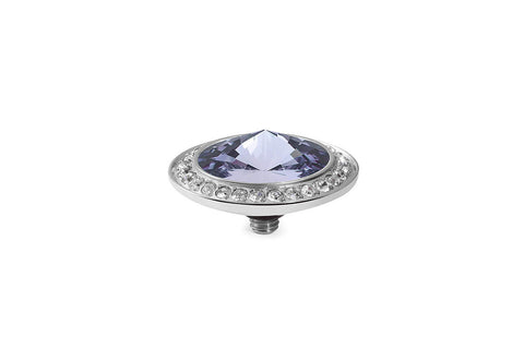 Tondo Deluxe 16 mm Provence Lavender Crystal Rim - Tricia's Gems