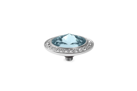 Tondo Deluxe 16 mm Aquamarine Crystal Rim - Tricia's Gems