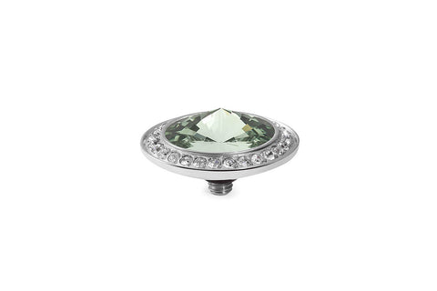 Tondo Deluxe 16 mm Chrysolite  Crystal Rim - Tricia's Gems