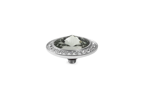 Tondo Deluxe 16 mm Black Diamond Crystal Rim - Tricia's Gems