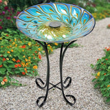 Solar LED Floral Bird Baths Various Styles - Tricia's Gems