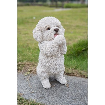 Poodle Puppy Playing-Statue - Tricia's Gems
