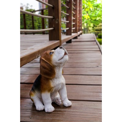 Howling Beagle Puppy Statue. - Tricia's Gems