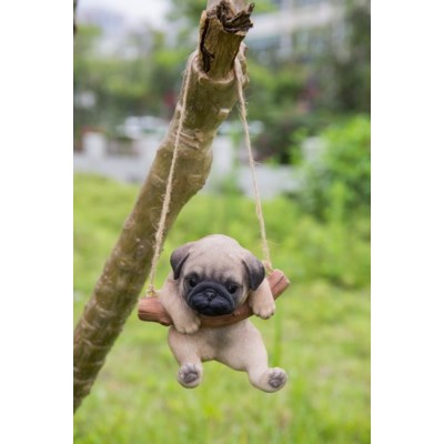 Pug Puppy Hanging - Tricia's Gems