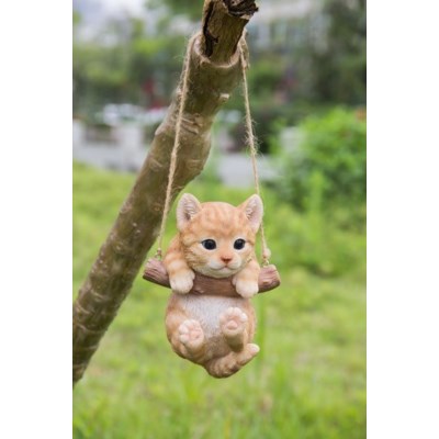 Tabby Kitten Hanging Figurine - Tricia's Gems
