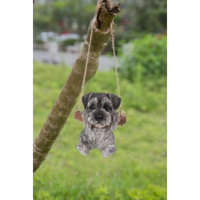 Pet Pals - Schaunzer Puppy Hanging Figurine - Tricia's Gems