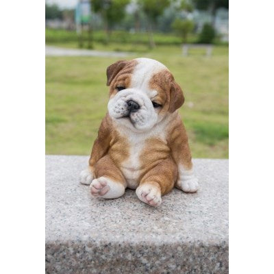 Pet Pals - Bulldog Puppy Sitting Sleepy Figurine - Tricia's Gems