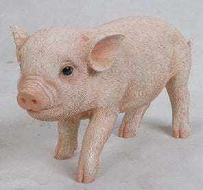Pig - Standing Baby Pig Figurine - Tricia's Gems
