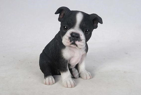 Pet Pals - Boston Terrier Puppy Figurine - Tricia's Gems