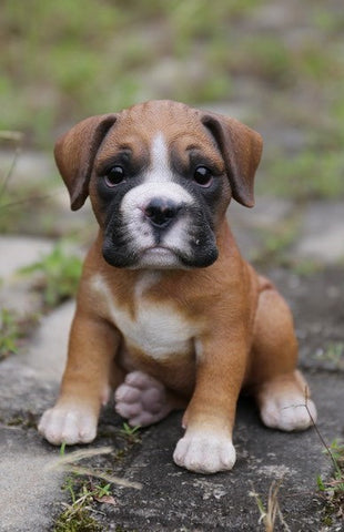 Pet Pals - Boxer Puppy Figurine - Tricia's Gems
