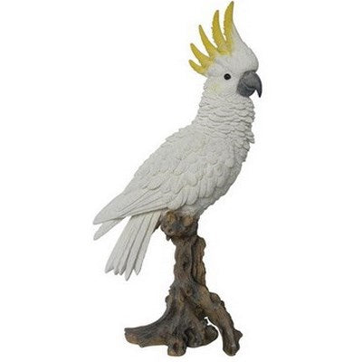 White Cockatoo on Branch - Tricia's Gems