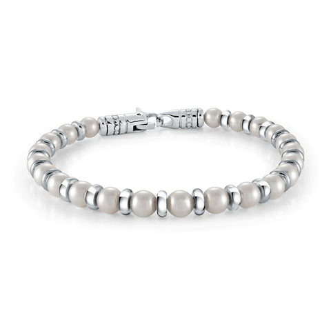 Zani Bead Bracelet | Italgem Steel - Tricia's Gems