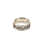 Silver And Bronze Viking Rune Love Wide Ring | Keith Jack - Tricia's Gems