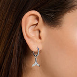 Hoop Earrings Tail Fin With Blue Stones | Thomas Sabo - Tricia's Gems