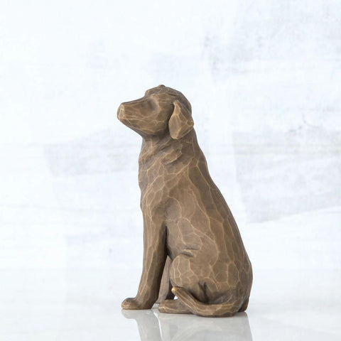 Love My Dog Figurine (Dark) | Willow Tree - Tricia's Gems