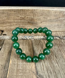 Jade 10mm Bead Bracelet - Tricia's Gems