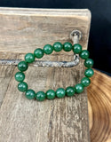 Jade 10mm Bead Bracelet - Tricia's Gems