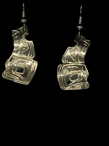Wolf Earrings .925 Sterling Silver - Tricia's Gems
