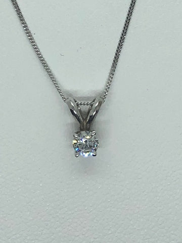 Diamond Pendant 14k White Gold - Tricia's Gems