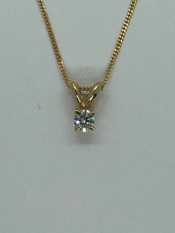 Diamond Pendant 14k White Gold - Tricia's Gems