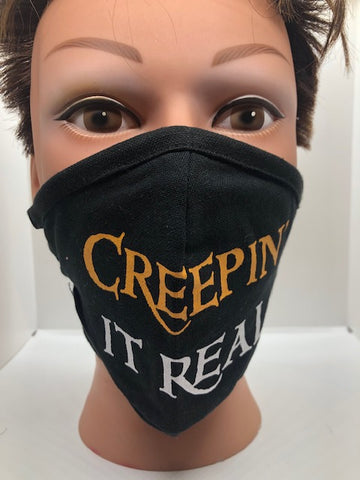 Spooky Smiles Face Mask- "Creepin It Real" | Halloween - Tricia's Gems